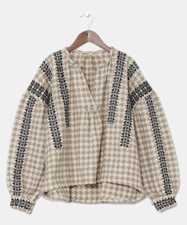 Houndstooth Top