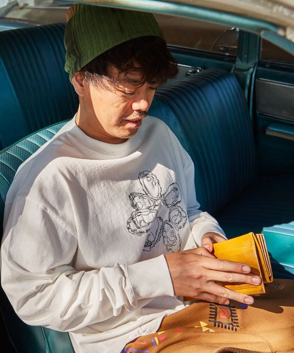 Goat Leather Long Wallet