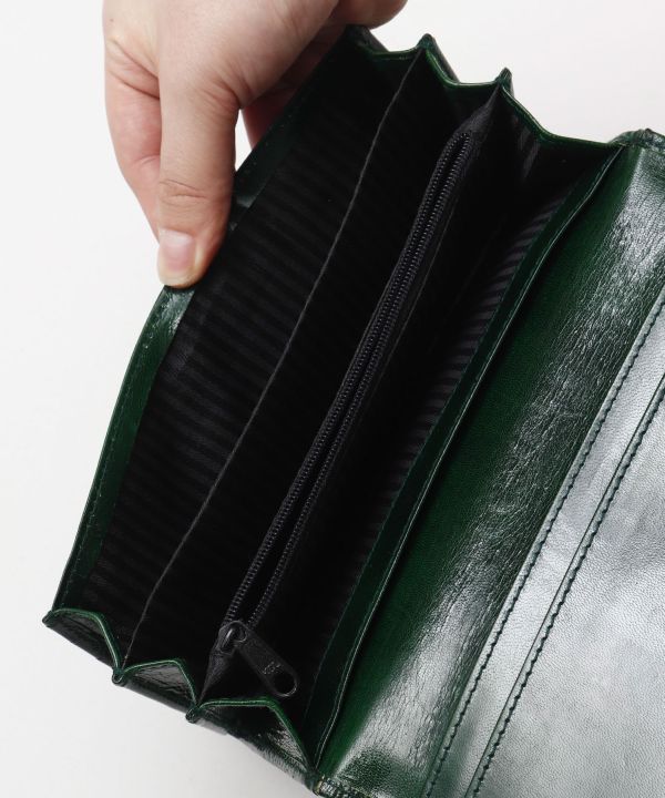 Goat Leather Long Wallet