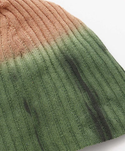 Gorro de algodón tejido con efecto tie-dye