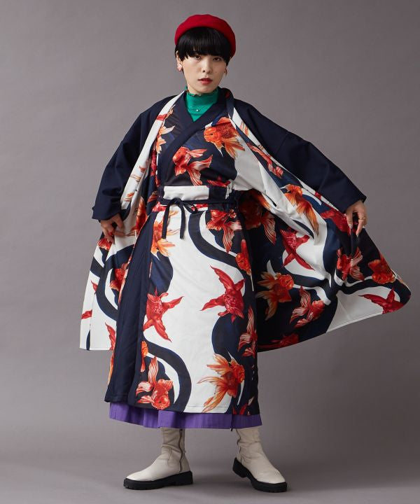 japanese kimono dress 113 Length from back of neck to end of sleeve Handcrafted Kimono Robes for Modern