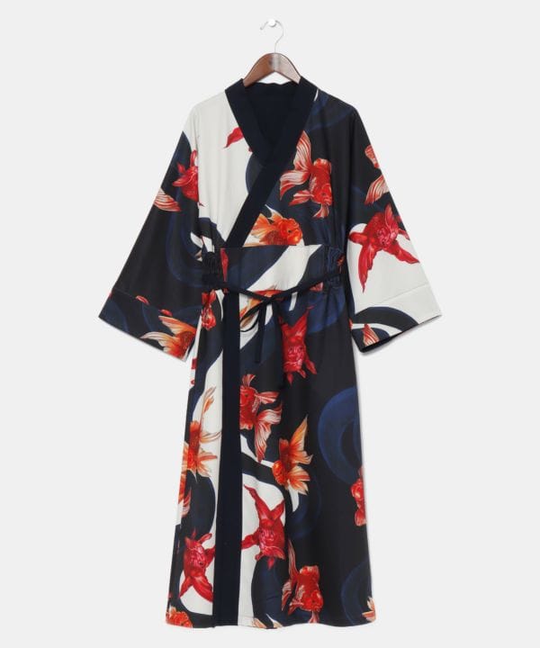 TAMAO SHIGEMUNE x KAYA Modern Kimono Dress BK HATO