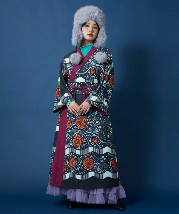 TAMAO SHIGEMUNE x KAYA Modern Kimono Dress - Ametsuchi TAMAO SHIGEMUNE x KAYA Modern Kimono Dress - Ametsuchi