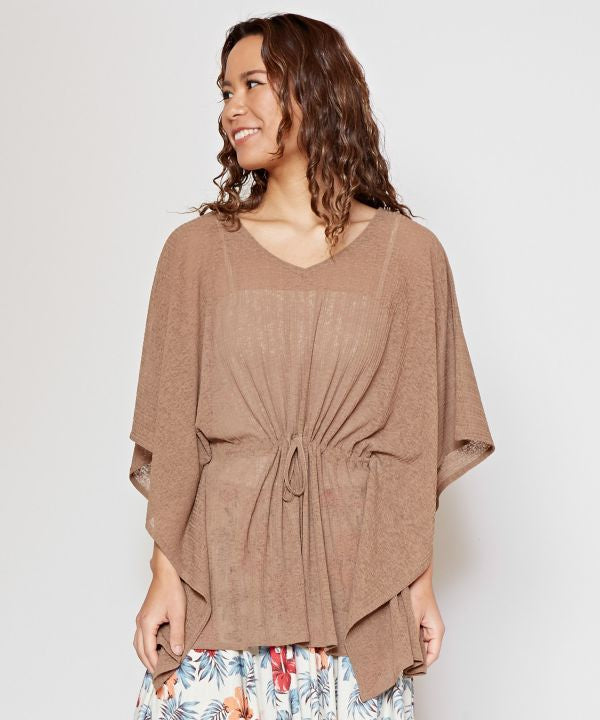 Maomao Sheer Poncho Top