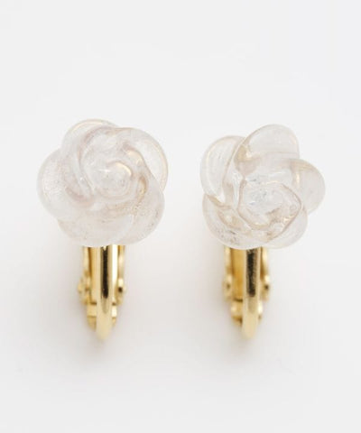 Boucles d'oreilles clips en verre UME