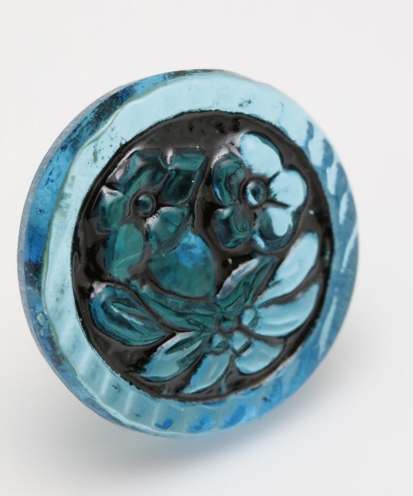 Czech Glass Button Earrings