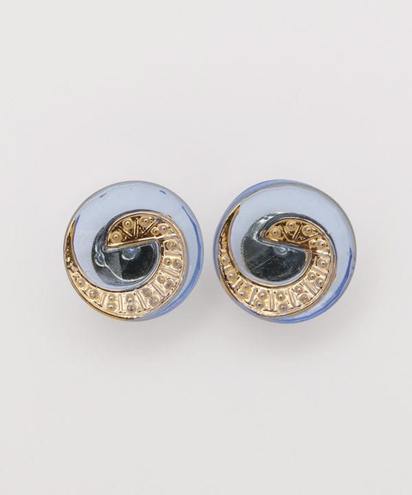 Czech Glass Button Earrings