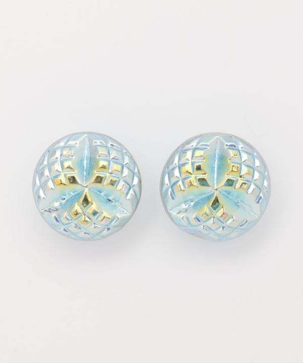 Czech Glass Button Earrings