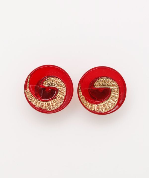 Czech Glass Button Earrings