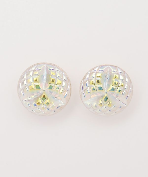 Czech Glass Button Earrings