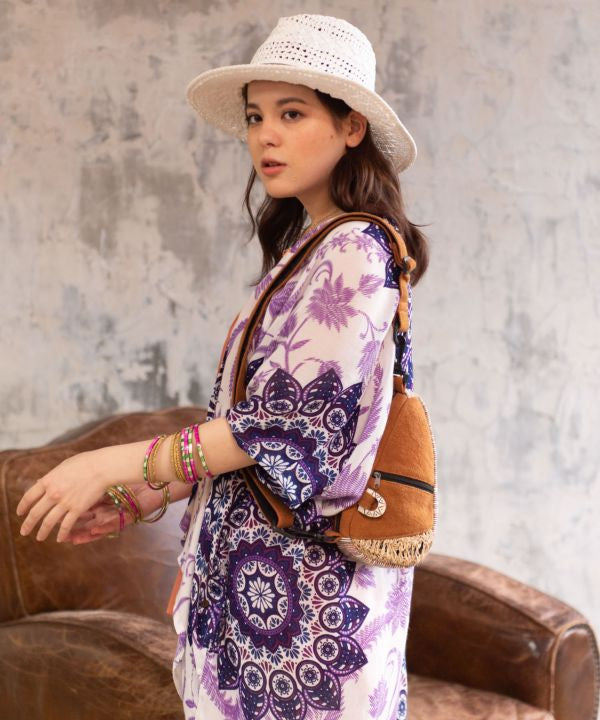 Nepalese Cotton Minimal Shoulder Bag