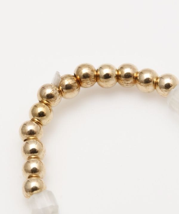 Cubic Rainbow Moonstone Beaded Ring