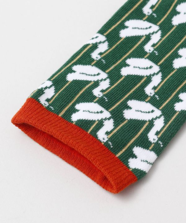TABI Socks - Swan Retro 23-25cm Socks by Kaya - Ametsuchi