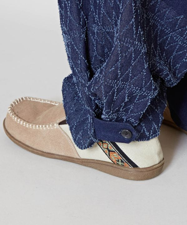 Patchwork Denim Cargo Pants