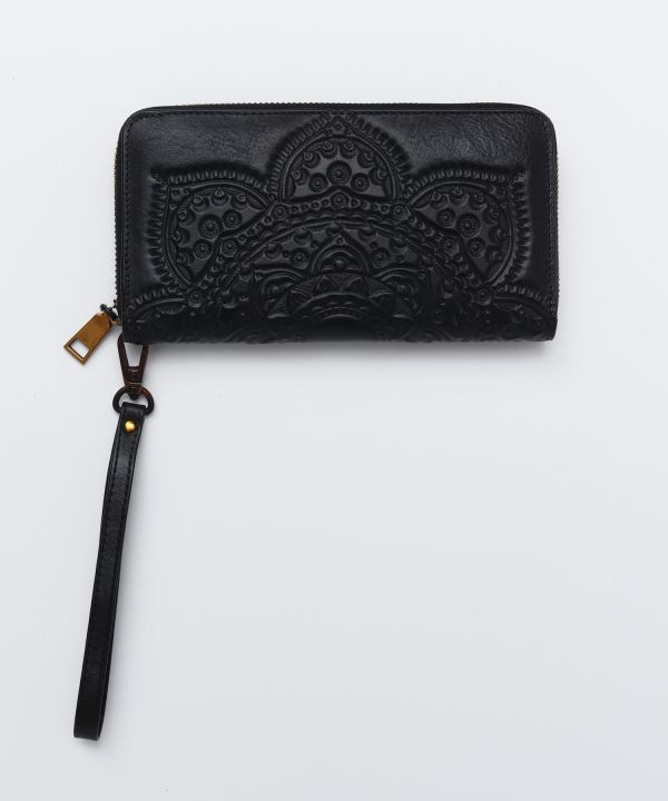 Mandala Leather Wallet Bags & Purses by AMINA - Ametsuchi
