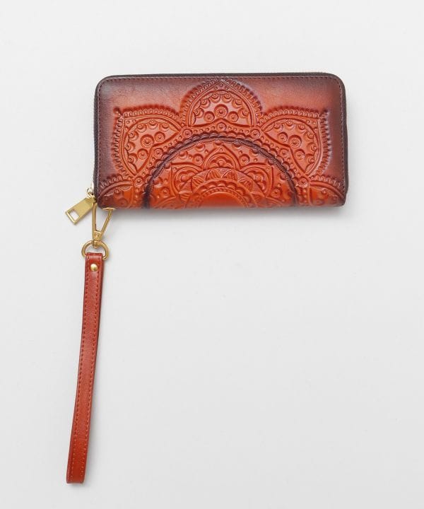 Mandala Leather Wallet Bags & Purses by AMINA - Ametsuchi