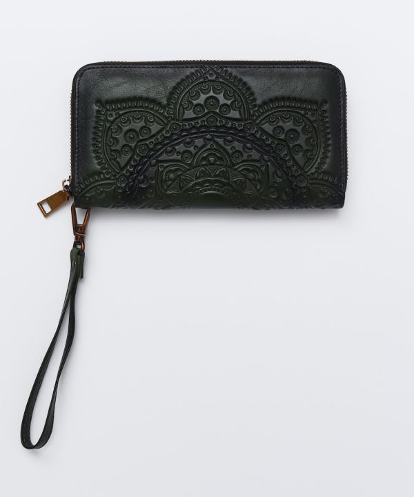 Mandala Leather Wallet Bags & Purses by AMINA - Ametsuchi