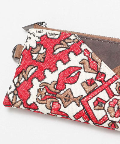 Embroidered Long Wallet