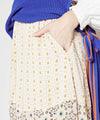 Arabic Pattern Asymmetrical Skirt