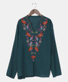 Oriental Embroidery Top