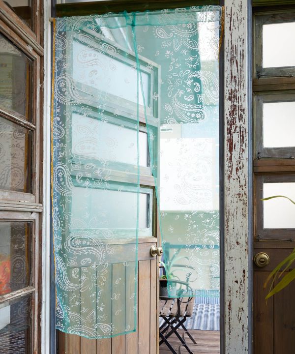 Paisley Sheer Noren Curtain