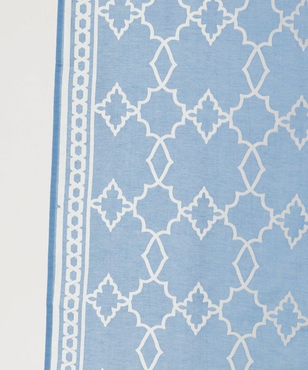 Blue City Sheer Noren Curtain