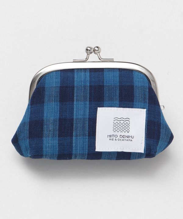 Matsusaka Momen Cotton Miito Woven Fabric x Ibara Denim GAMAGUCHI Pouch
