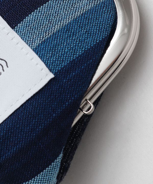 Matsusaka Momen Cotton Miito Woven Fabric x Ibara Denim GAMAGUCHI Pouch