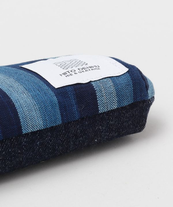 Matsusaka Momen Cotton Miito Woven Fabric x Ibara Denim GAMAGUCHI Pouch