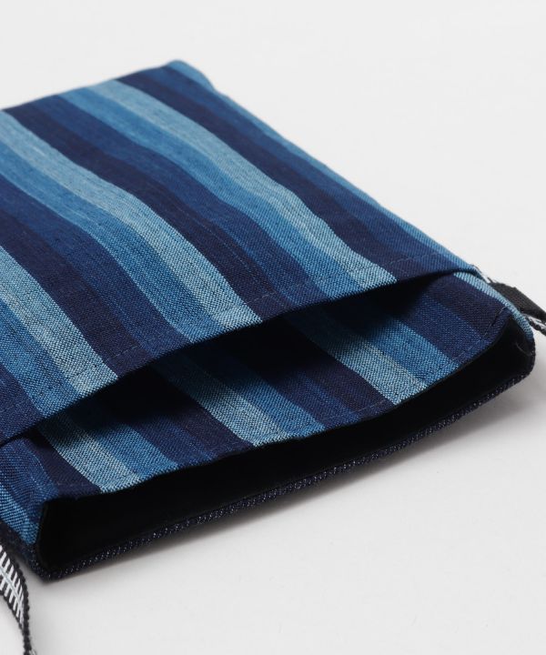 Matsusaka Momen Cotton Miito Woven Fabric x Ibara Denim Shoulder Bag