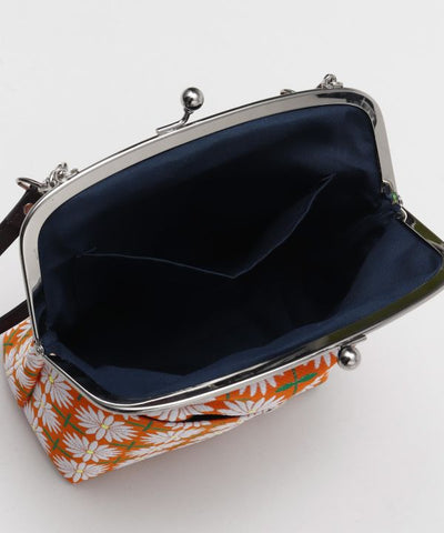Showa Retro - Gamaguchi Clasp Shoulder Bag