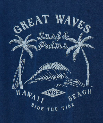 SURF&Palms 워싱 코튼 티셔츠 드레스