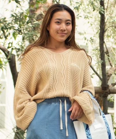 Relaxed Cotton Knit Top