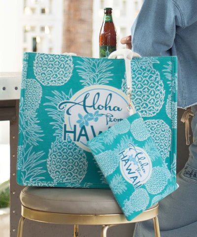 Aloha Tote Bag x Set Pouch