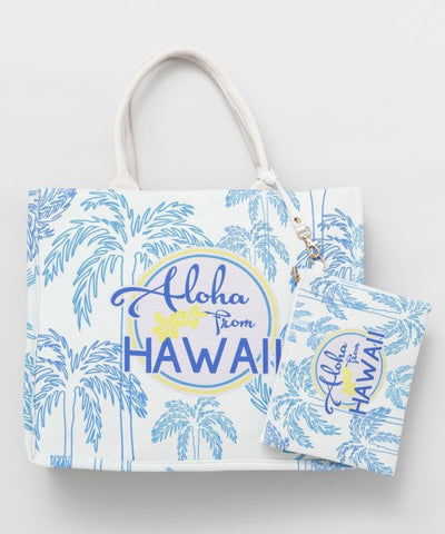 Aloha Tote Bag x Set Pouch