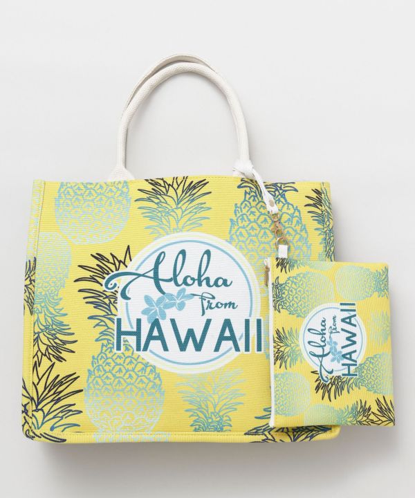 Aloha Tote Bag x Pouch Set