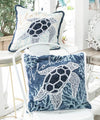 Honu Embroidery Pillow Cover