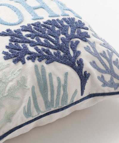海洋刺绣枕套