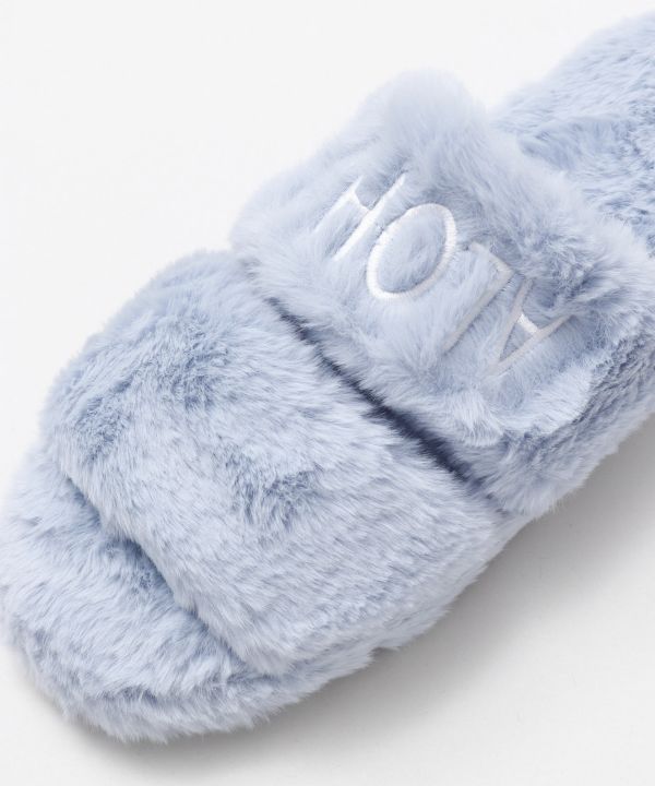 Faux Fur Aloha Slippers