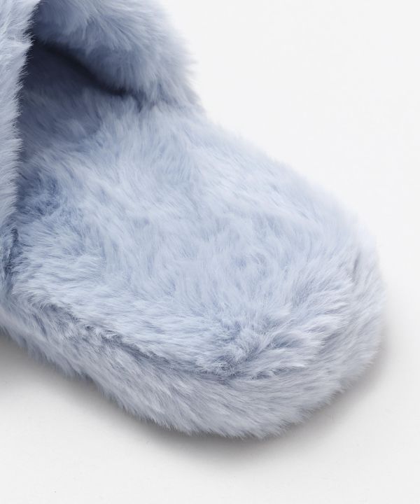 Faux Fur Aloha Slippers