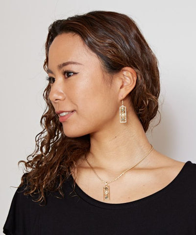 Honu Necklace and Earrings Set
