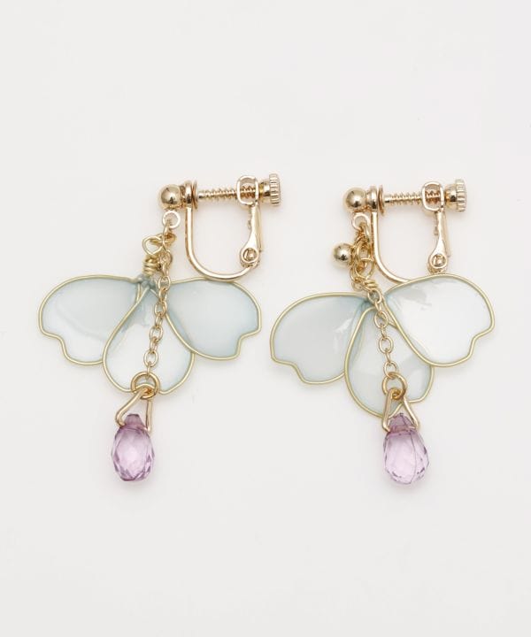 HARU-NISHIKI Sakura Clip Earrings