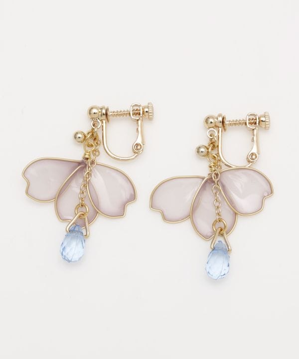 HARU-NISHIKI Sakura Clip Earrings