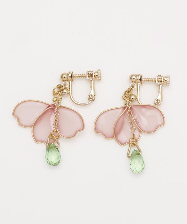HARU-NISHIKI Sakura Clip Earrings
