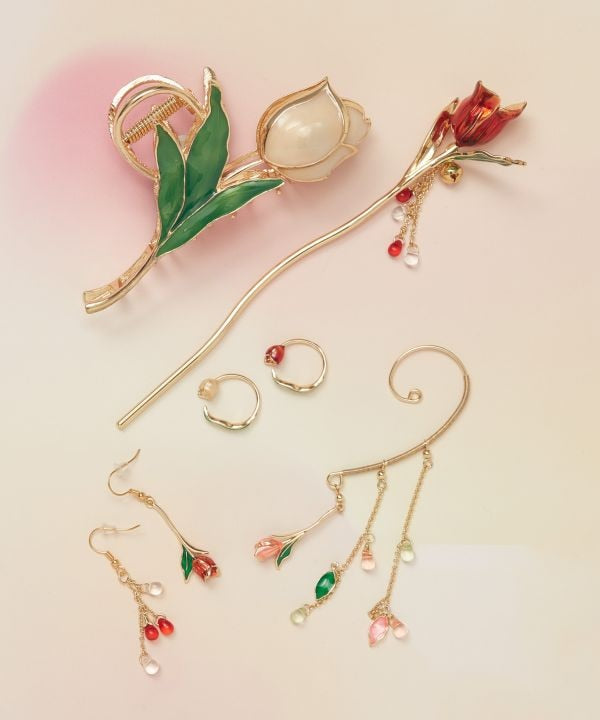 Tulip Kanzashi Hairpin