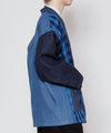 Moderne Haori-Jacke aus Heritage-Mischgewebe