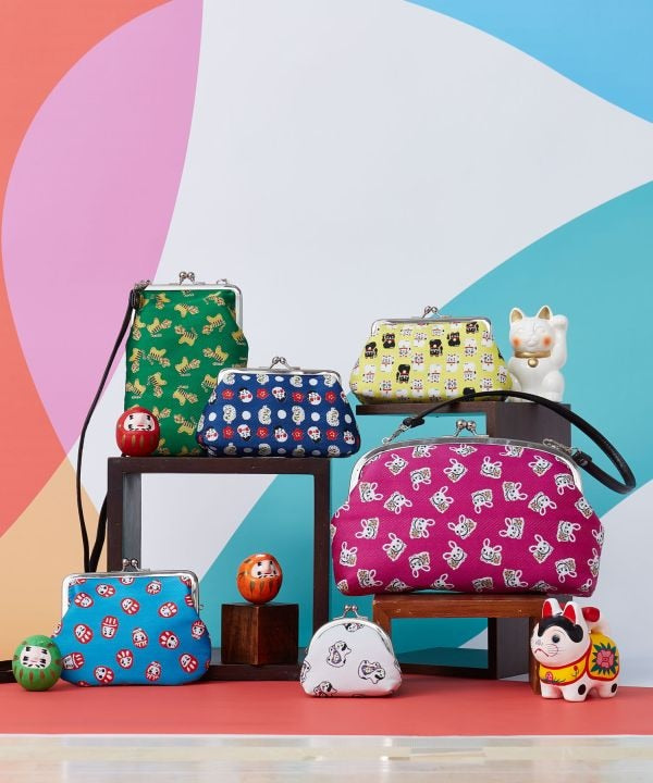 NIPPON MINGEI - Small GAMAGUCHI Kiss Lock Purse