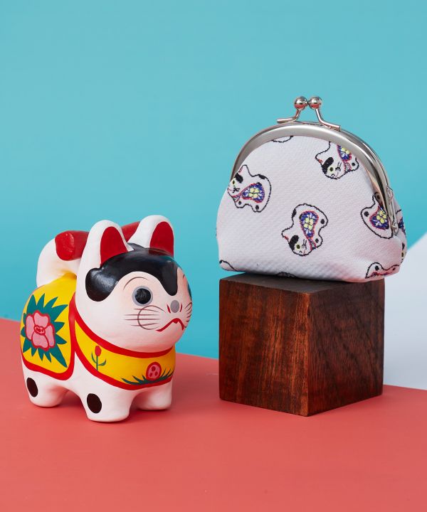 NIPPON MINGEI - Small GAMAGUCHI Kiss Lock Purse