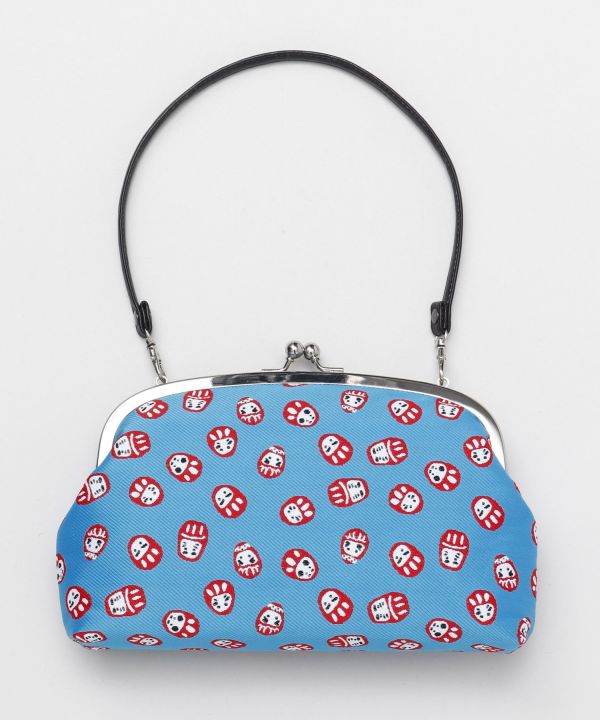 NIPPON MINGEI - GAMAGUCHI Clasp Handbag