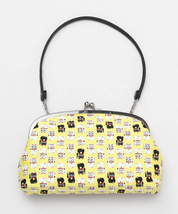 NIPPON MINGEI - GAMAGUCHI Clasp Handbag